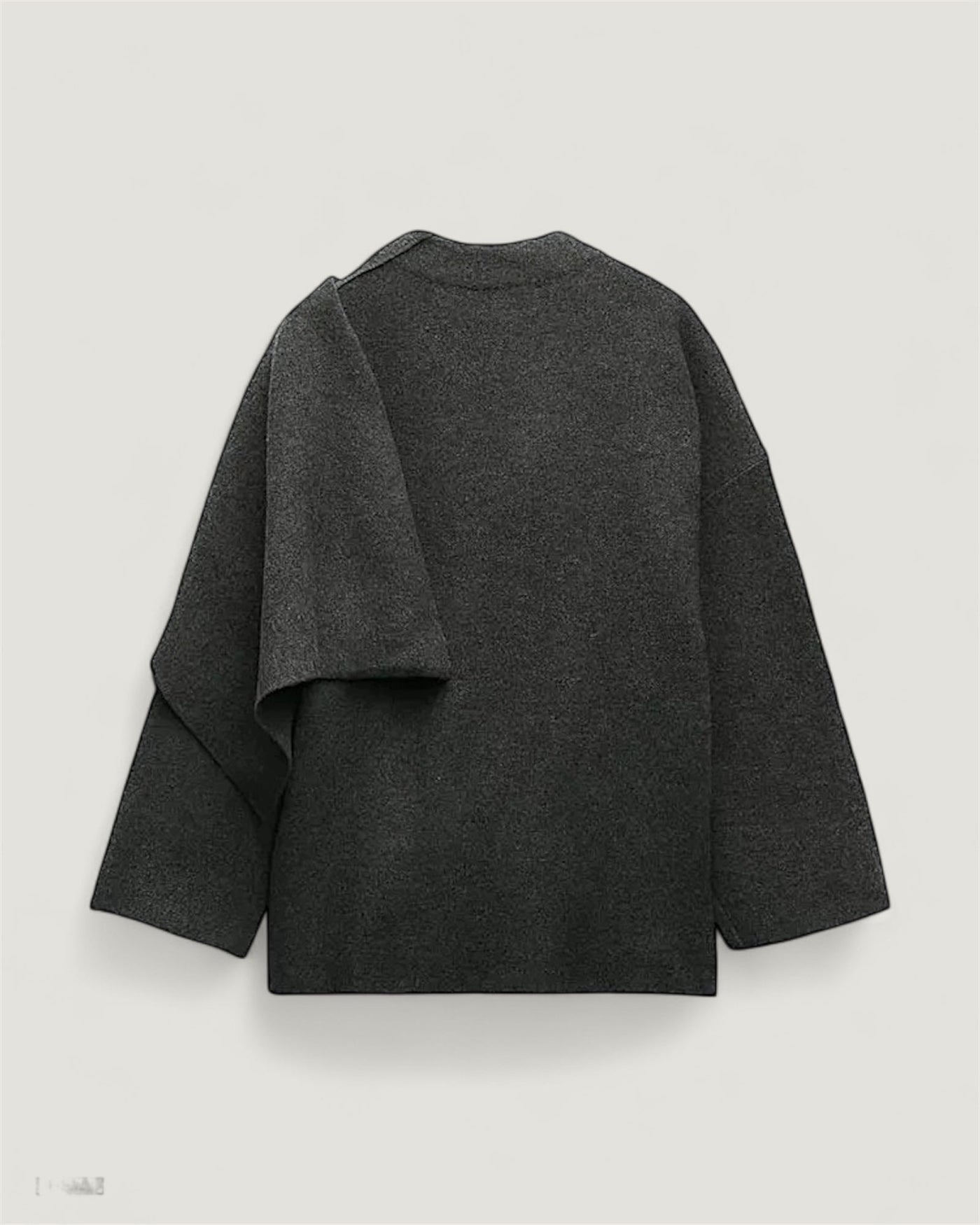 Kurzer Mantel mit Schal