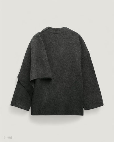 Kurzer Mantel mit Schal