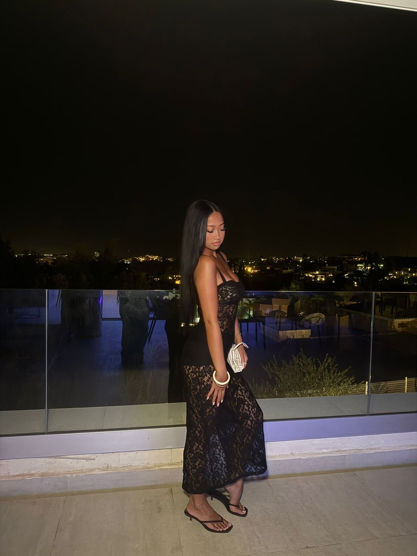 TIANA - Maxi Spitzenkleid