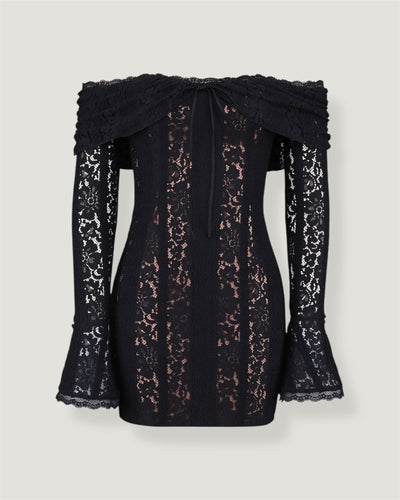 Tessa - Midi Spitzenkleid