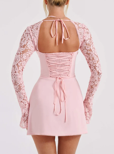 NEMI - Midi Spitzenkleid