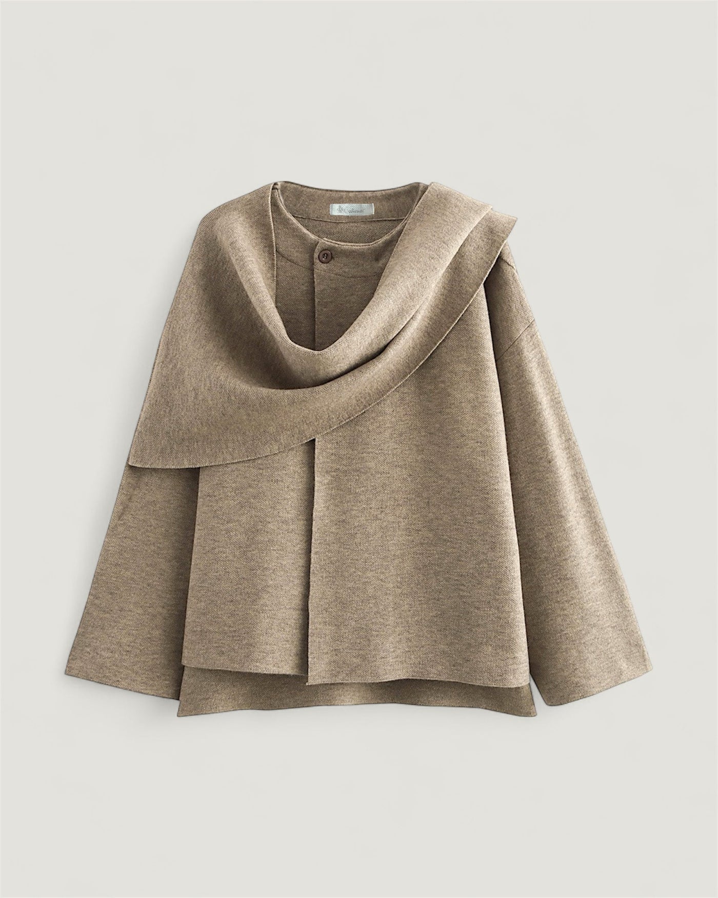 Kurzer Mantel mit Schal