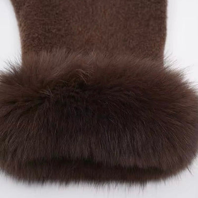 Exklusives Set: Wollmantel & Bellavure Shark Boots in Braun