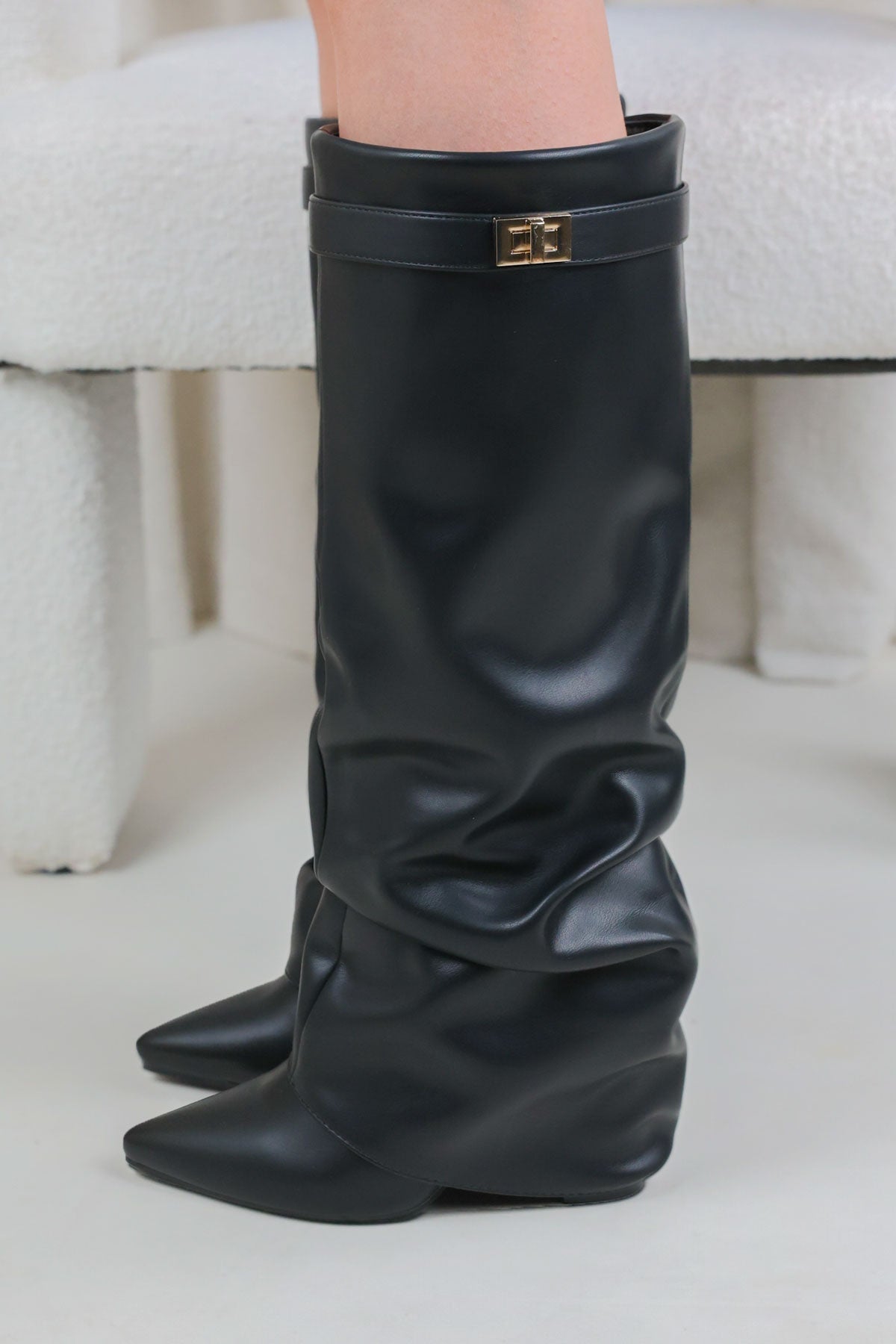 Bellavure Shark Boots Stacked