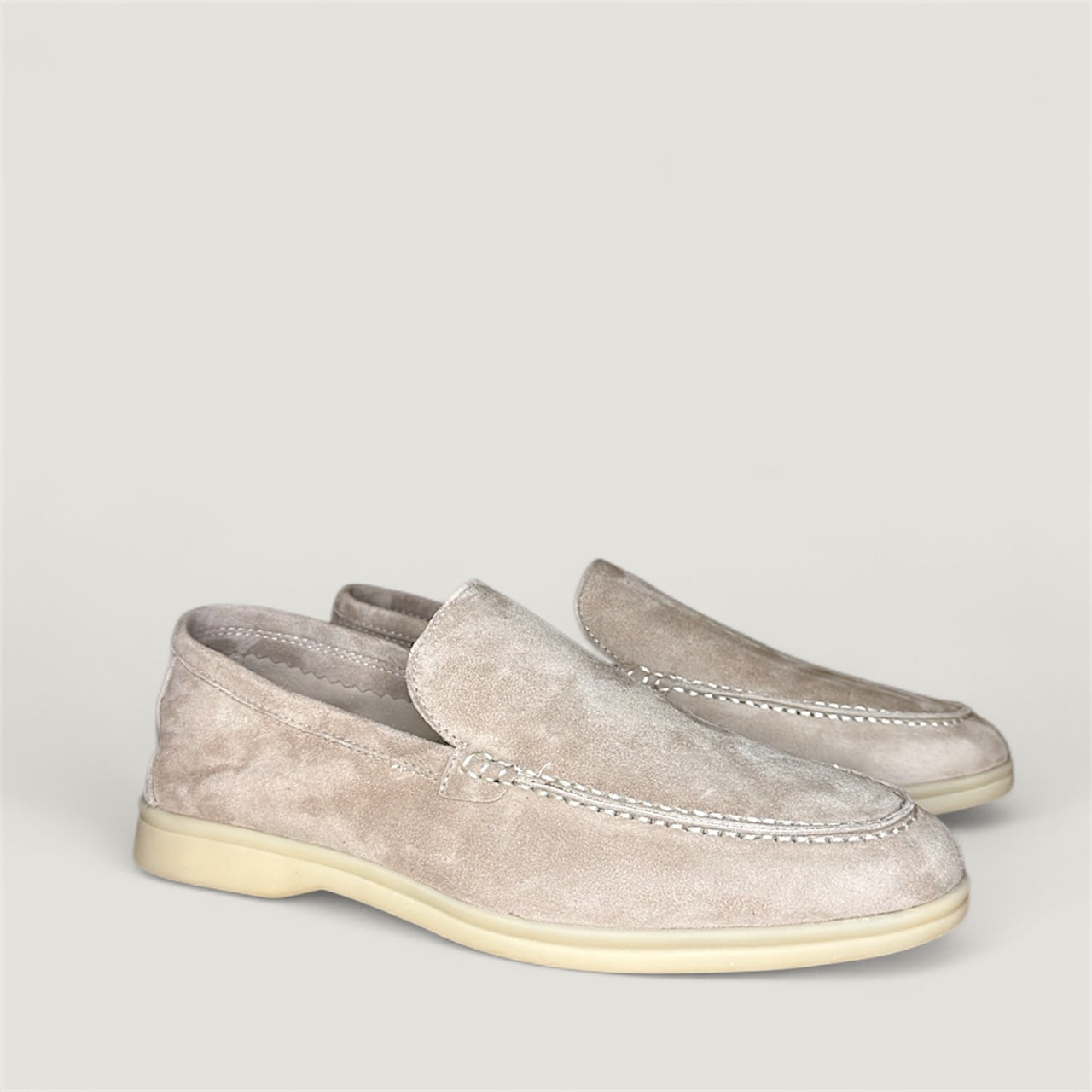 Klassischer Loafer Smooth Grau